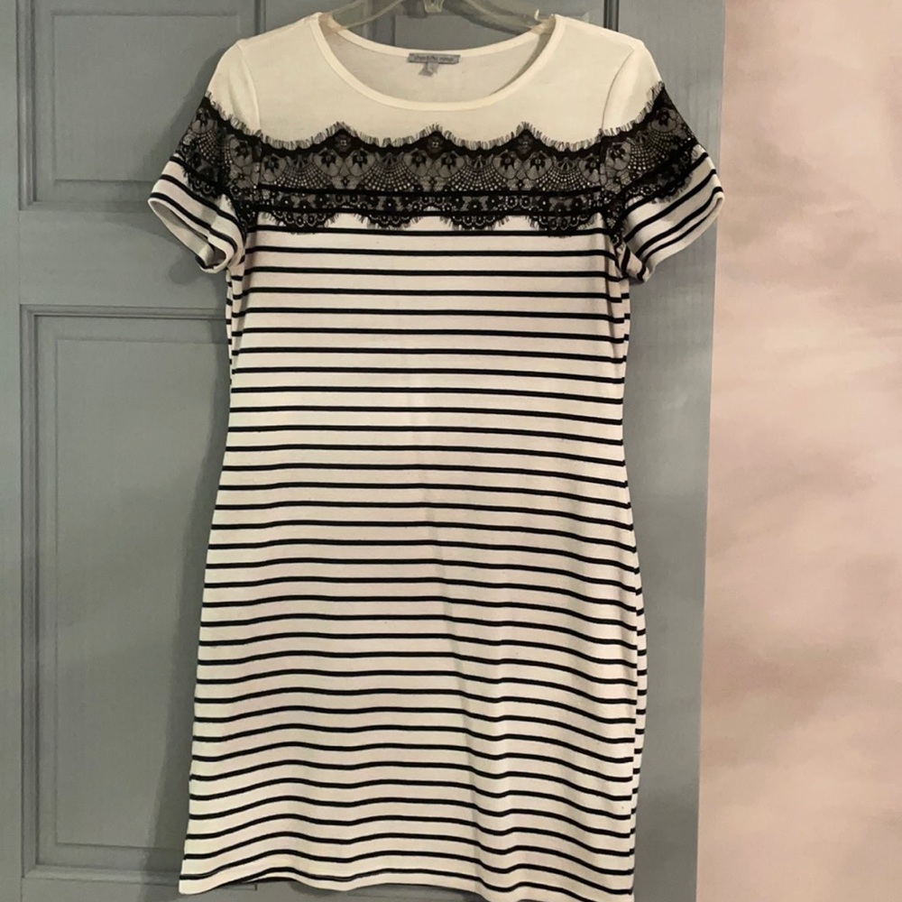 Black & white t shirt dress
